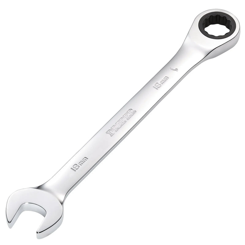 Draper Metric Ratcheting Combination Spanner - Multiple Length Options