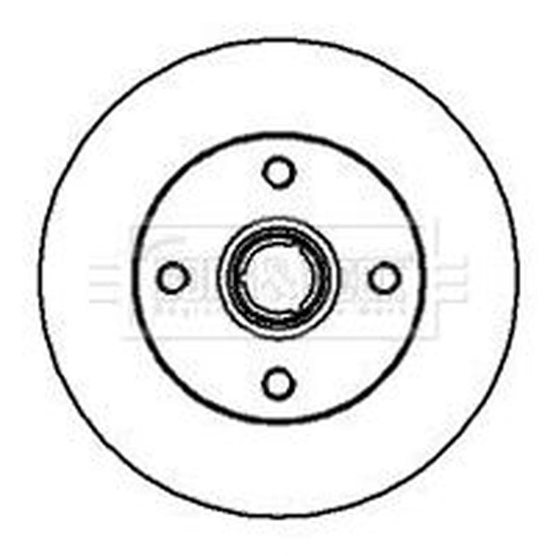 Borg & Beck 2 x Solid Rear Brake Discs BBD5895S