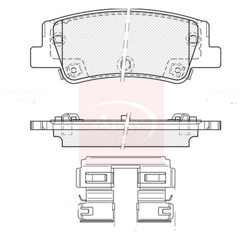 Apec Rear Brake Pad Set PAD2534