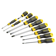 STANLEY® Hand Tools Cushion Grip Screwdriver Set, 10 Piece - 5-64-977