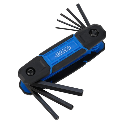 Draper Folding Hex Key Set 8 Piece Chrome Vanadium Steel