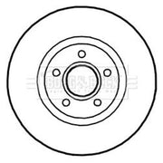 Borg & Beck 2 x Vented Front Brake Discs BBD5305