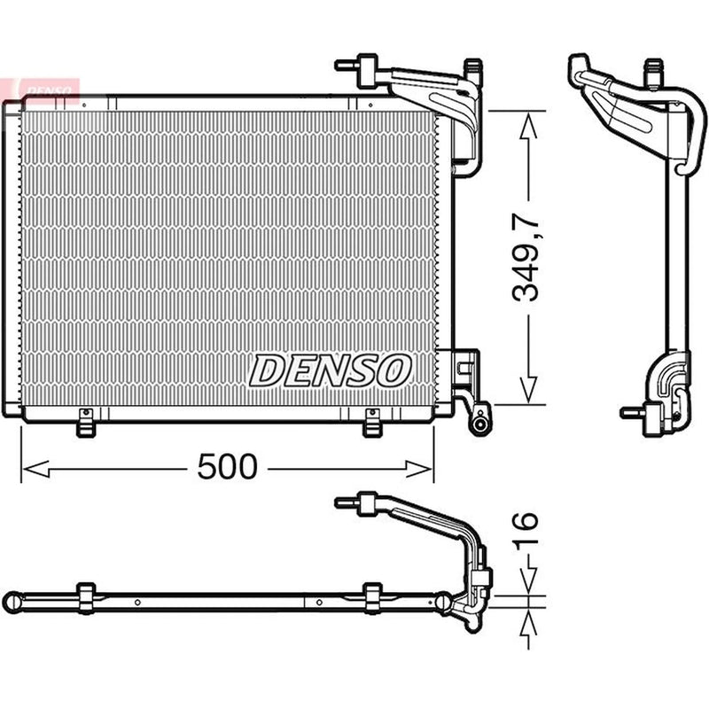 Denso Air Conditioning Condenser DCN10054