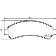 Mintex Front Brake Pad Set MDB2298