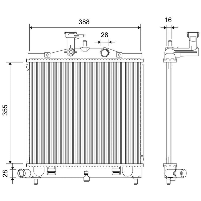 Valeo Engine Radiator 701185
