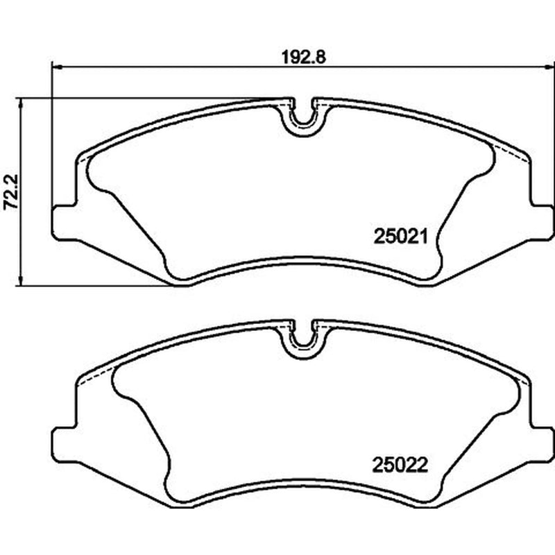 Mintex Front Brake Pad Set MDB3073