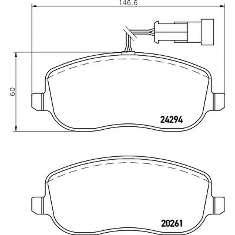 DON Front Brake Pad Set PCP1560