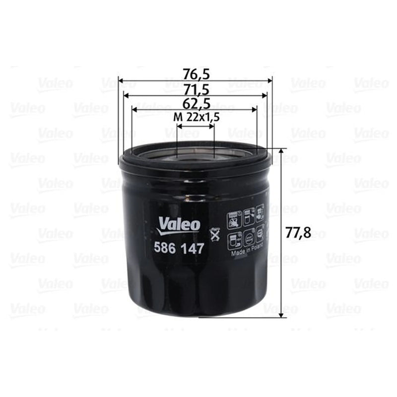 Valeo Engine Oil Filter 586147