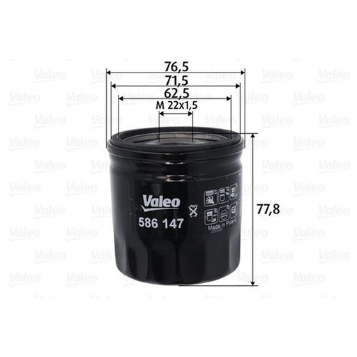 Valeo Engine Oil Filter 586147