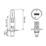 Bosch Car Light Bulb H1 P14.5s 12V 55W 1 987 302 111