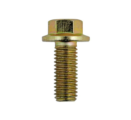 Connect Flanged Bolt M6 x 1.0 x 40mm Zinc Yellow 100pc - CPL