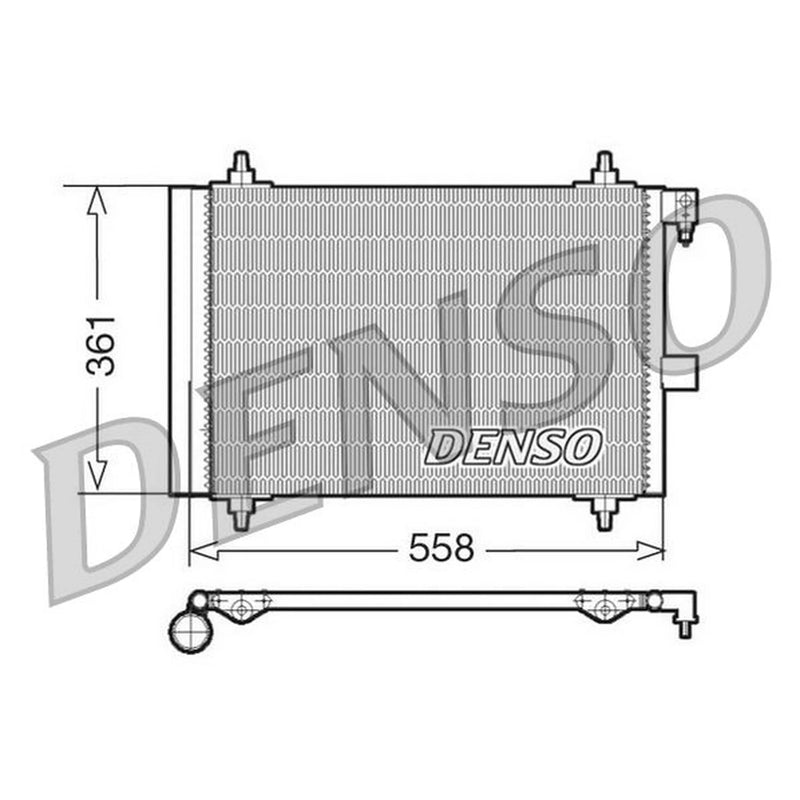 Denso Air Conditioning Condenser DCN21025