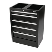 Draper Modular Floor Cabinet 5 Drawer 680mm Matt Black
