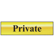 Scan Private - Polished Brass Effect 200 x 50mm - 6012
