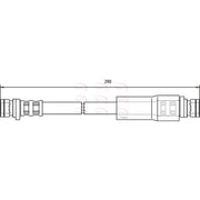 Apec Brake Hydraulic Hose Line Rear HOS3122
