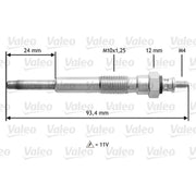 Valeo Diesel Engine Glow Plug 345207