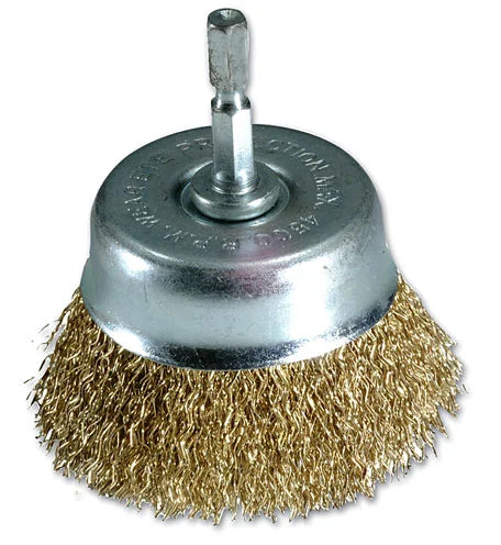 Laser Tools Cup Brush with Quick Chuck 75mm - PL