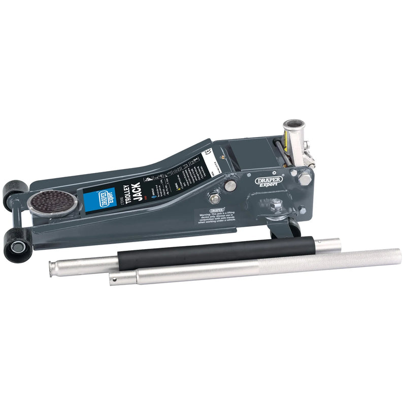Draper Expert Low Profile Garage Trolley Jack - Multi-Capacity