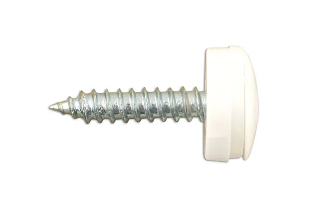 Connect Self Tapping Screws 8 x 3/4" White Cap 100pc - CPL