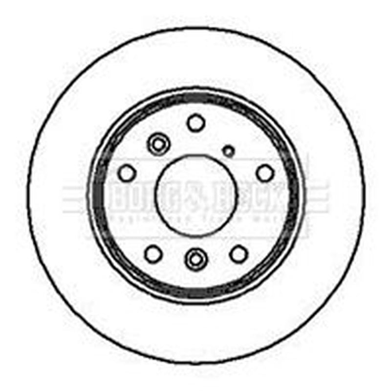 Borg & Beck 2 x Vented Front Brake Discs BBD4057
