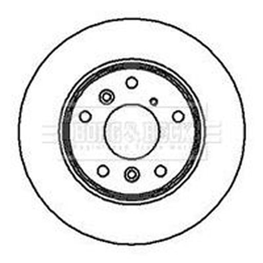 Borg & Beck 2 x Vented Front Brake Discs BBD4057