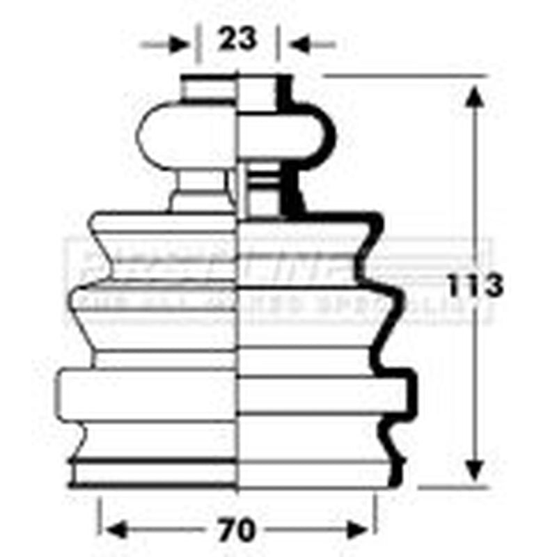 First Line Drive Shaft Bellow Kit Front Left FCB2794