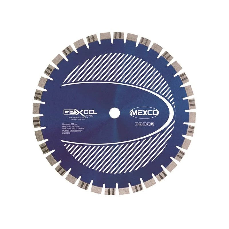 MEXCO XCEL GRADE Concrete Diamond Blade 300 x 20mm - GPXCEL30020