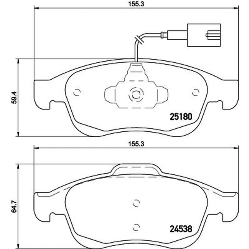 DON Front Brake Pad Set PCP1571