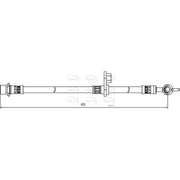 Apec Brake Hydraulic Hose Line Rear HOS4083