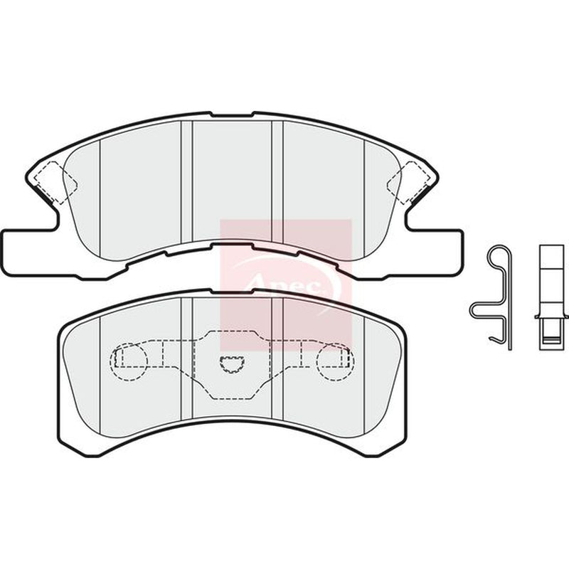 Apec Front Brake Pad Set PAD1986