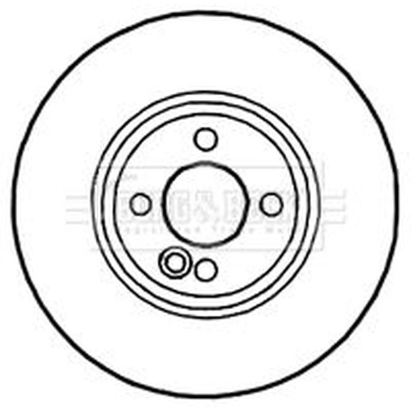 Borg & Beck 2 x Vented Front Brake Discs BBD4617