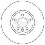 Borg & Beck 2 x Front Brake Discs BBD5964S