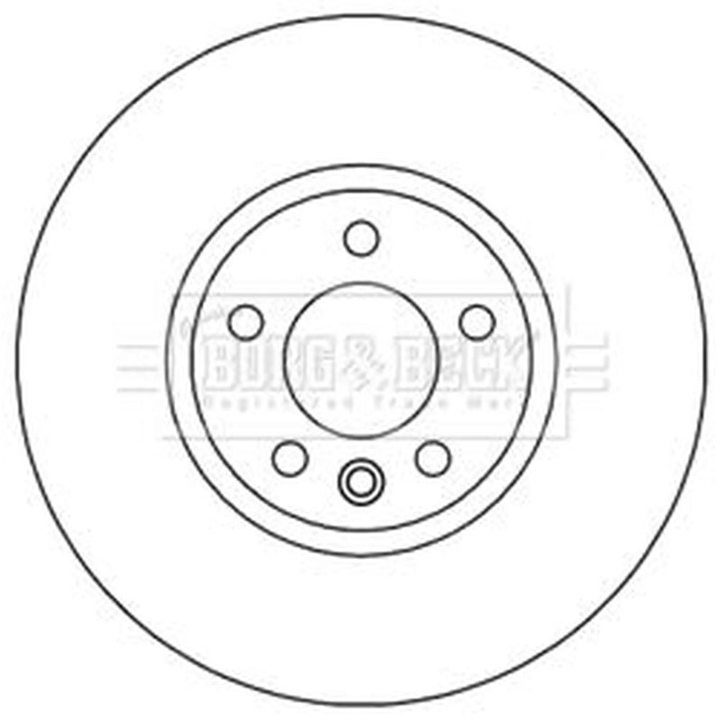 Borg & Beck 2 x Front Brake Discs BBD5964S