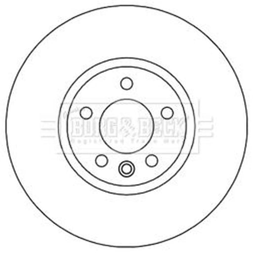 Borg & Beck 2 x Front Brake Discs BBD5964S