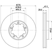 DON Front Brake Discs PCD20612