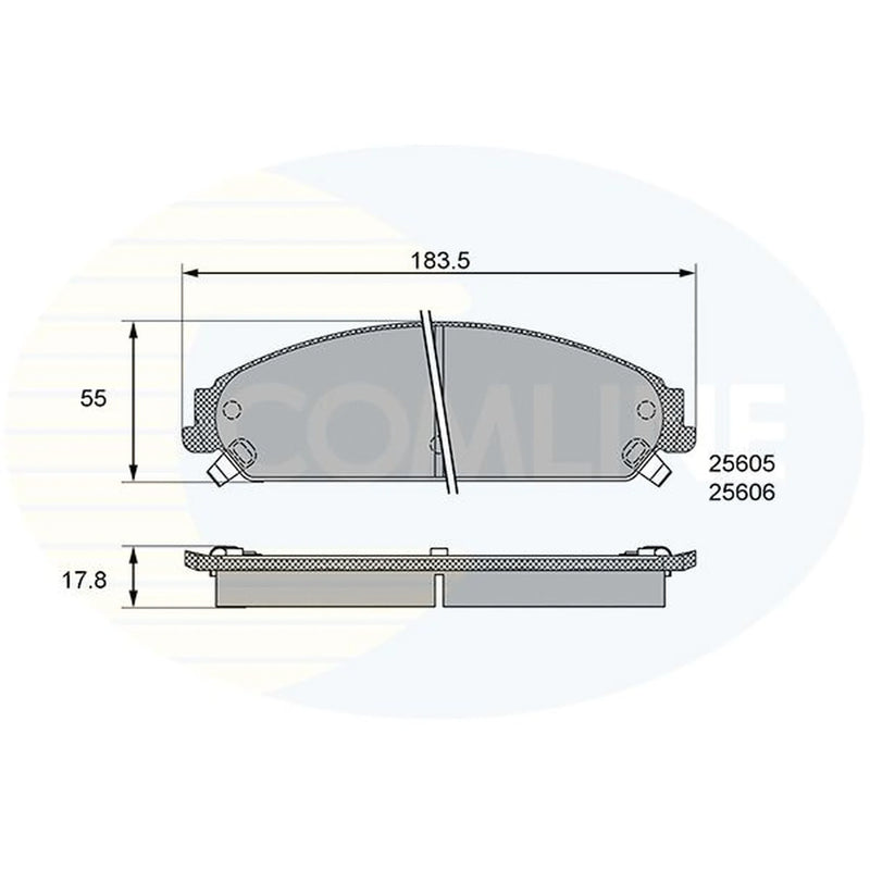 Comline Front Brake Pad Set CBP36086