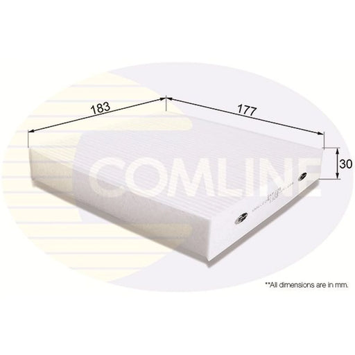 Comline Cabin Air Filter (Pollen Filter) EKF225