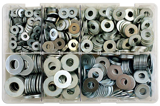 Connect Assorted Imperial Table 4 Flat Washers 800pc - CPL