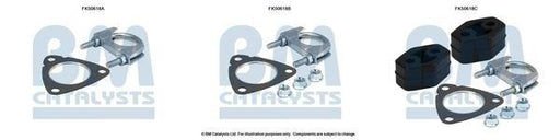 BM Catalysts FK50618C Exhaust Pipe Mounting Fitting Kit Installation Fits VW Fox BM - Town Parts