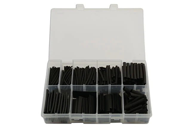 Connect Assorted Black Heat Shrink, 50mm Lengths 350pc - CPL