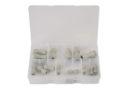 Connect Assorted Imperial Push-Fit Couplings, Straight 16pc - CPL