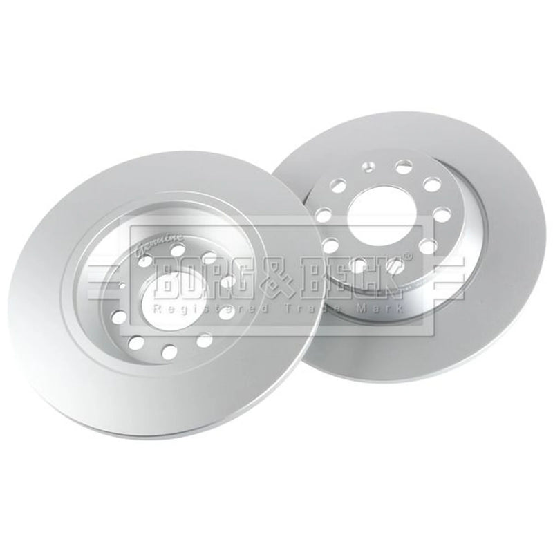 Borg & Beck 2 x Solid Rear Brake Discs BBD5331