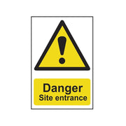 Scan Danger Site Entrance - PVC Sign 400 x 600mm - 4102