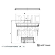 Blue Print Fuel Filter Element ADBP230060