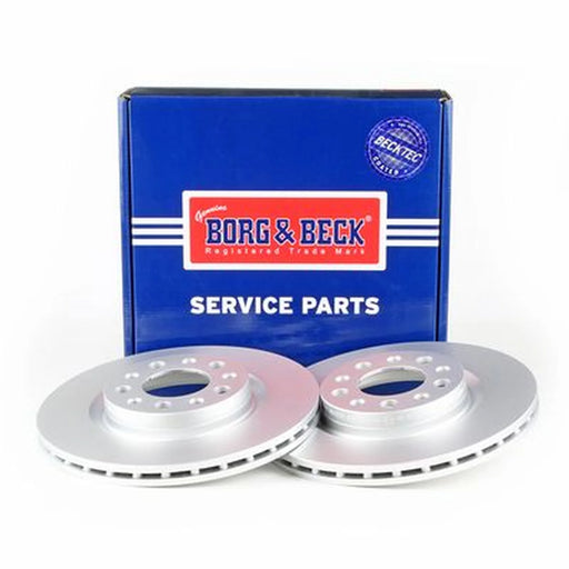Borg & Beck 2 x Vented Rear Brake Discs BBD5272