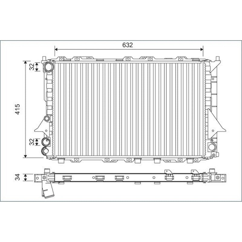Valeo Engine Radiator 701170
