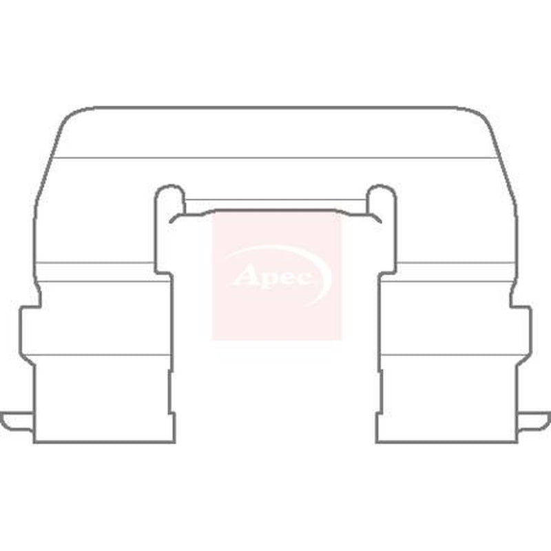 Apec Brake Pad Accessory Fitting Kit Front KIT1133