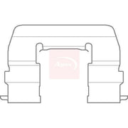 Apec Brake Pad Accessory Fitting Kit Front KIT1133