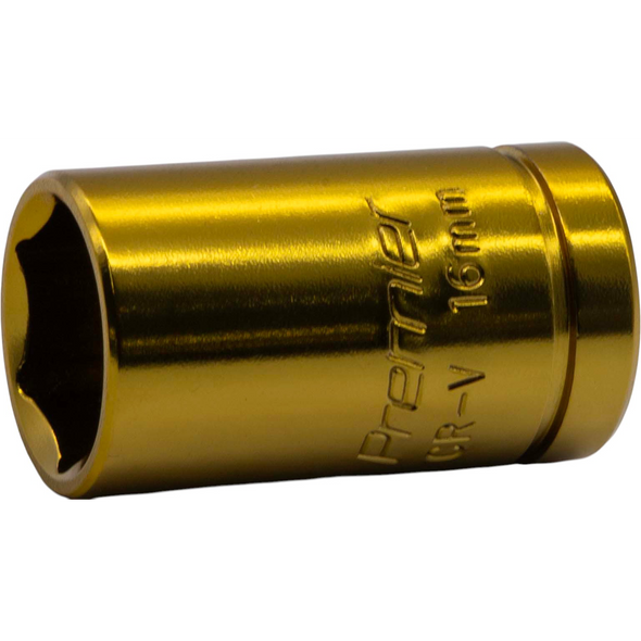 Sealey 1/2"Dr Coloured Socket 16mm (Yellow)