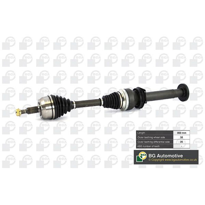 BGA CV Drive Shaft Driveshaft Front Right DS9640R